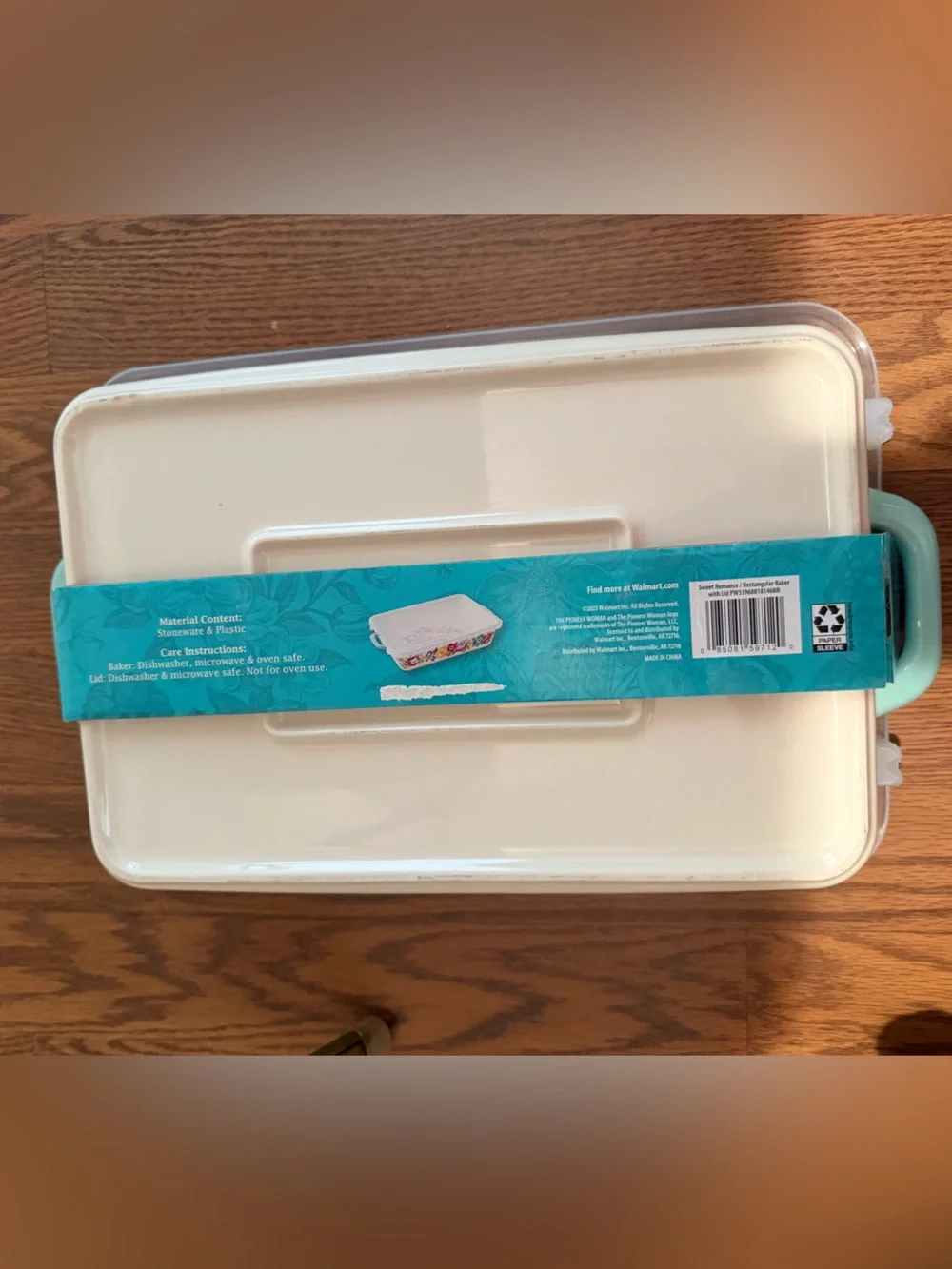 NEW Pioneer Woman 9x13 Floral Ceramic Casserole Dish with Lid